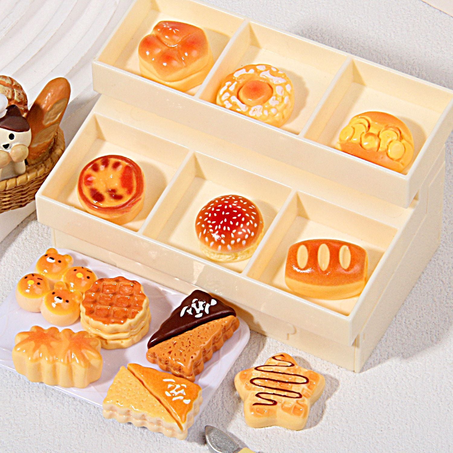 Wholesale Simulation food toy bread bakery shop ornaments No Hole